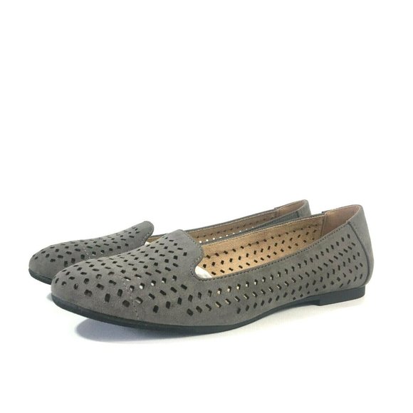 Style & Co Womens Alyson Slip On Loafer Flats 6.5M Gray - Picture 1 of 8